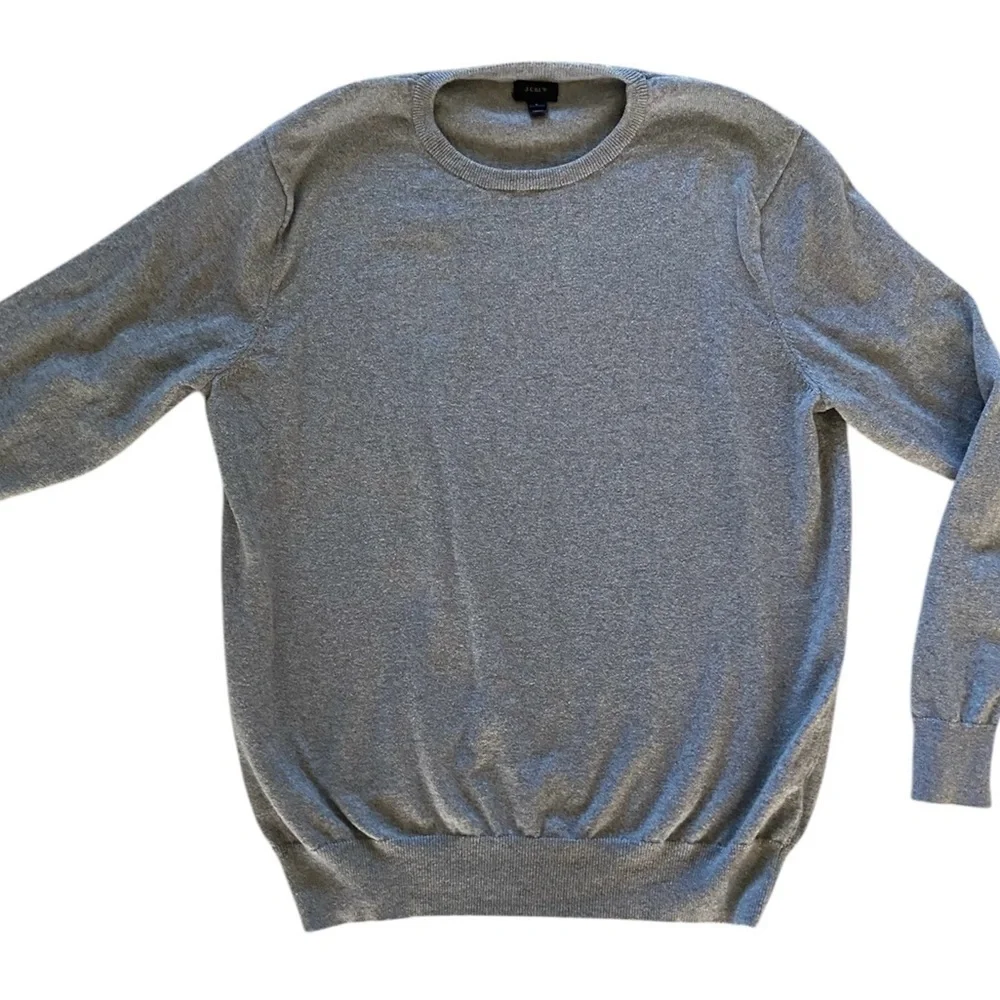 J Crew gray cotton sweater size L